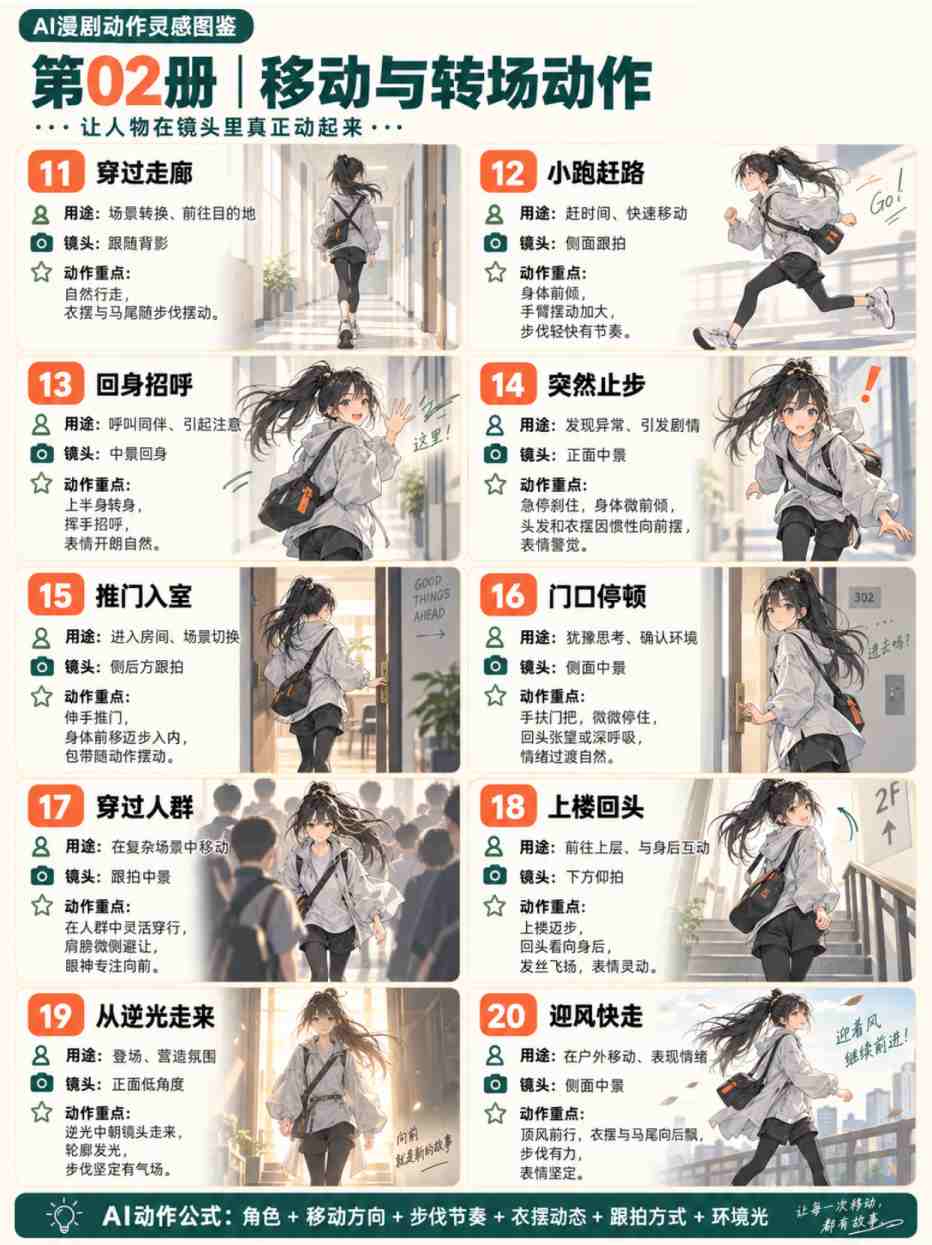 逼自己学完这100个动作提示词，你的ai漫剧制作能力就很牛了！_002.png