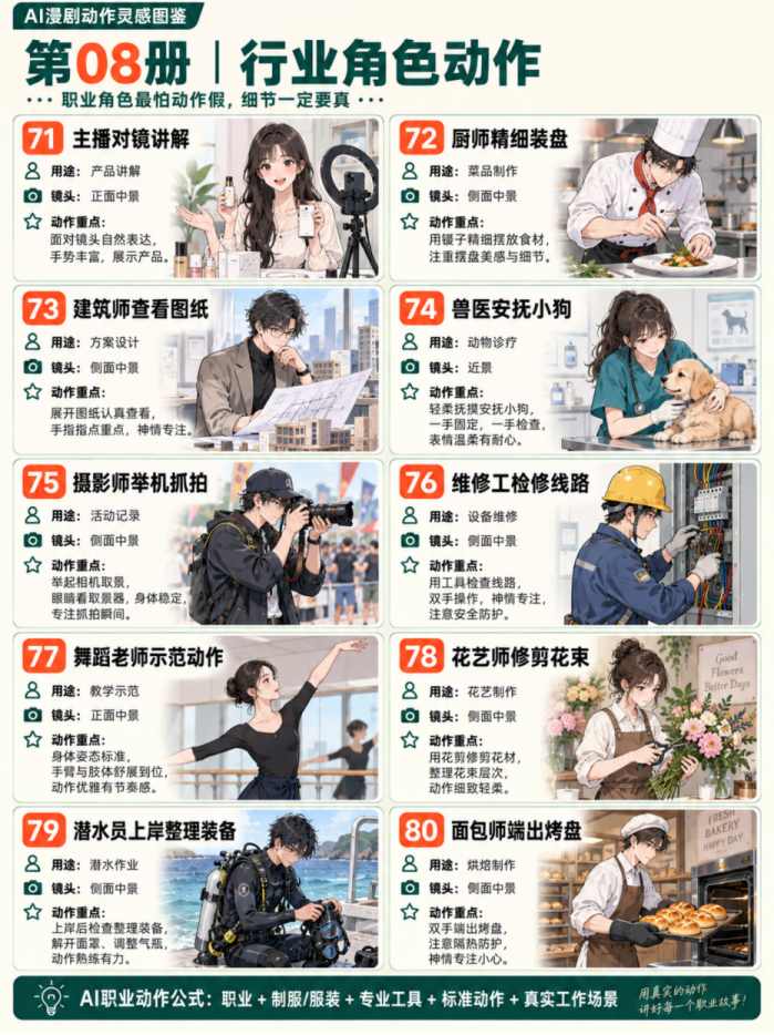 逼自己学完这100个动作提示词，你的ai漫剧制作能力就很牛了！_008.png